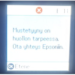EPSON hukkasäiliön tyhjennys